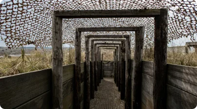 For dugouts and trenches